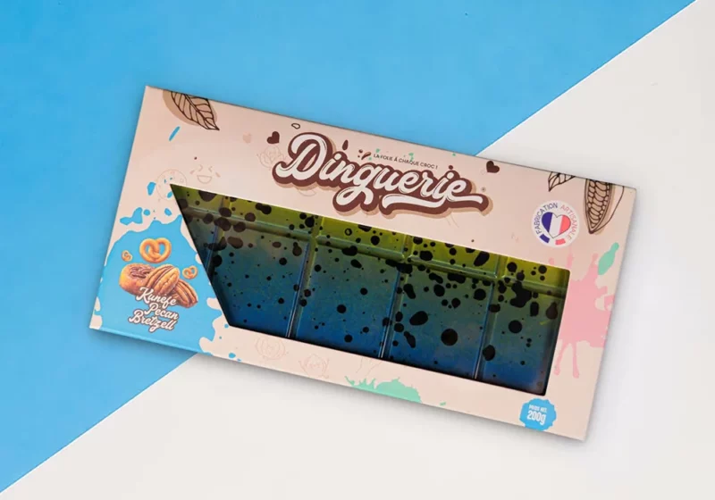 Tablette de Chocolat Kunéfe / Pécan / Brétzel Dinguerie® Pâtisserie Gennevilliers 92