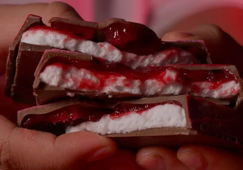 Tablette de Chocolat Framboise / Guimauve Pâtisserie Gennevilliers 92 3