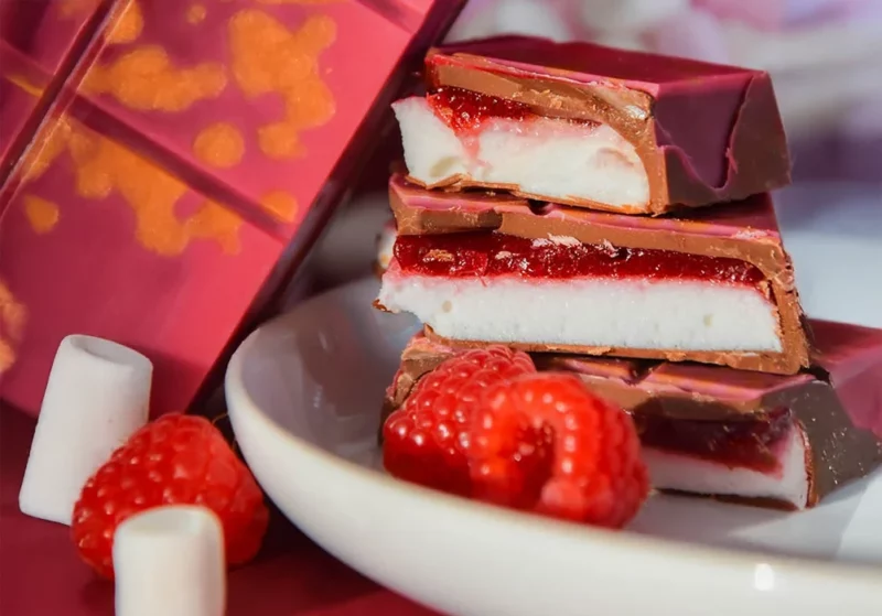 Tablette de Chocolat Framboise / Guimauve Pâtisserie Gennevilliers 92 2